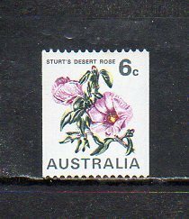 20B190 Australia 1970 year normal flower series coil 6c unused NH