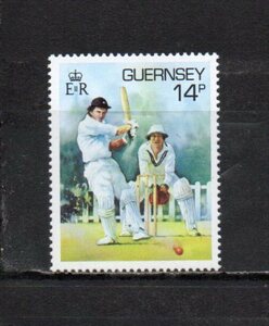 20A233 英国王室領グァーンジー 1986年 スポーツ (2) 14P クリケット 未使用NH