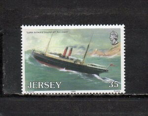 20B010 英国王室属領ジャージー 1989年 定期汽船航路開設100年 (5) 35P 未使用NH