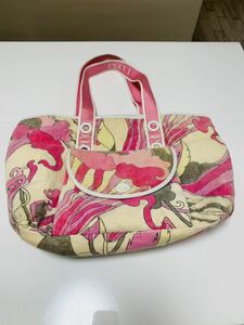 ☆ Emilio Pucci Emilio Putt Pult Tote Bag Resort Pink Pink Type ☆