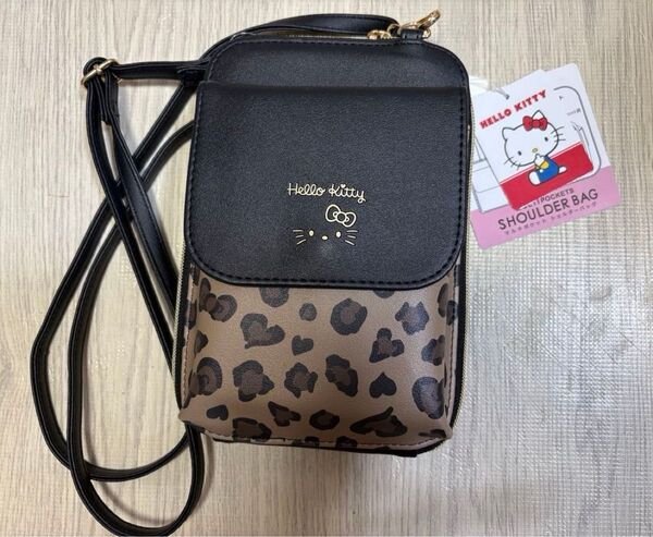ハローキティ サンリオ スマホ ショルダーバッグ ヒョウ柄 しまむら ポーチ ミニバッグ