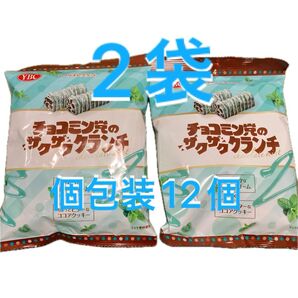 チョコミン党 チョコミント ザクザク クランチ 2袋 個包装12個