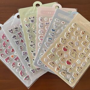 【6枚セット!!】ぷっくりシール ぷくぷくシール サンリオ