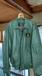 ALPHA U.S.A KNOXVILLE.TN CWU-45/P JKT サイズXL グリーン色　中古品