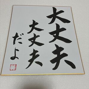 筆文字アート 大丈夫だよ ポジティブメッセージ 書道作品