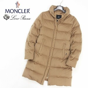 【T180】◆MONCLER/モンクレール×ロロピアーナ STORM SYSTEM カシミヤ100％ ダウン コート キャメル 0