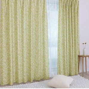 カエイレース ウィリアム・モリス 国産防炎カーテン 2枚組