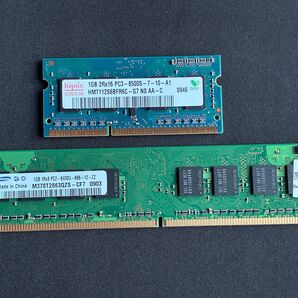 Hynix Samsung PC2 PC3 メモリ 2枚セット 1GB