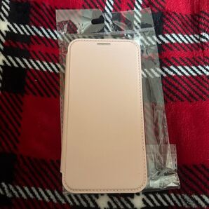 iPhone13ケース 手帳型 ピンクベージュ