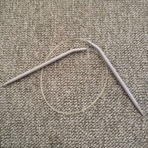 編み針 輪針 12号 グレー