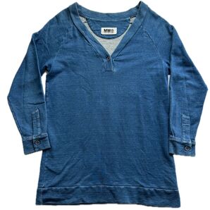 MM6 インディゴ スウェット マルジェラ S