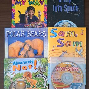 ☆英語絵本 【STORY STEPS】5冊セット CD付☆児童英語研究所