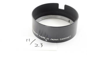 【ecoま】Canon canonet用 純正メタルフード 内径57mm 11/23