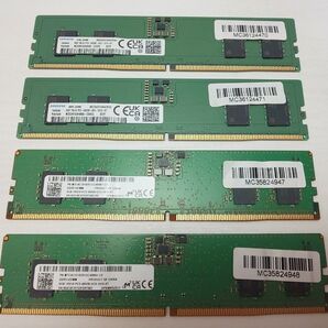 メモリ Samsung/Micron DDR5-4800 8GB x 4枚 (32GB)