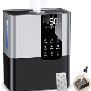 加湿器 大容量 8L 2025年新型 自動恒湿&マイナスイオン ハイブリッド式加湿器 多重除菌 100℃高温除菌 UV除菌