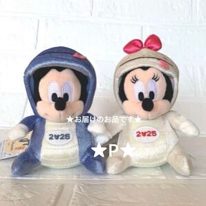 ★商品指定!★東京ディズニーリゾート限定★ 2025年干支 巳年 ぬいぐるみバッジ ミッキー ミニー