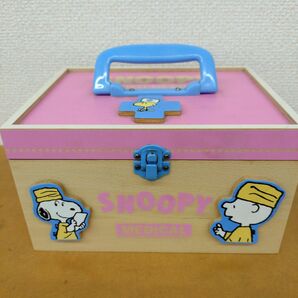 スヌーピー 救急箱 木製 コンパクト 平成 レトロ