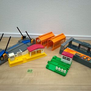 【657】 プラレール 大きな踏切 小さな踏切 トンネル 駅 シンカリオン 基地 サウンド駅