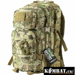 送料無料 Kombat.UK スモールモールアサルトパック 28L BTP リュックサック バックパック