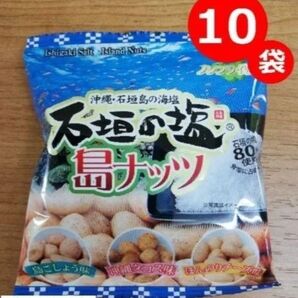 石垣の塩 島ナッツ 小袋 10袋セット おつまみ 送料無料 お土産 沖縄 人気