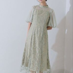 結婚式 参列 ドレス POURVOUS Lサイズ