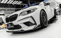 【FUTURE DESIGN】BMW F87 M2 competition フロントバンパー用カナード スポイラー 本物DryCarbon ドライカーボン エアロ カスタム_画像5