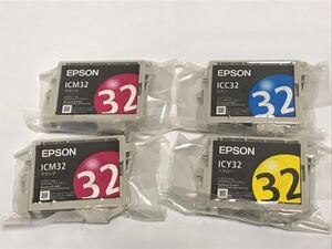 未開封未使用 EPSON エプソン 純正インクカートリッジ ICM32 ICC32 ICY32 3色 4個 期限不明 現状 314o0300