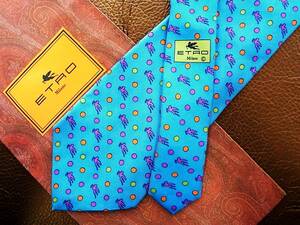 !Nr2829* beautiful goods *[ETRO] Etro * Pegasus total Logo pattern * necktie *