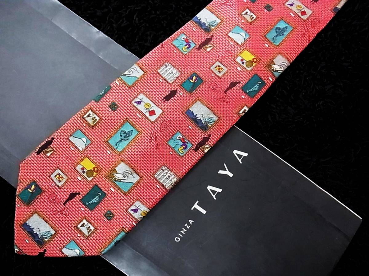 ♪Nr. r1598◆Schönes Produkt◆Taya in Ginza-Malerei, Berg Fuji, Kran [TAYAs höchste Qualität, bestickt über 10] Über 10 Krawatte, Mode-Accessoires, binden, Krawatten im Allgemeinen