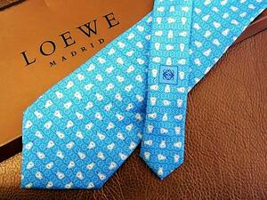 !Nr2160* beautiful goods *[ total Logo . not equipped fruit fruit ][LOEWE] Loewe. necktie 