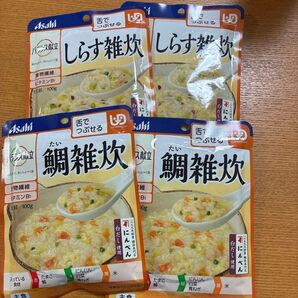 Asahi バランス献立 舌でつぶせる 各種雑炊介護食 主食 鯛雑炊 しらす雑炊