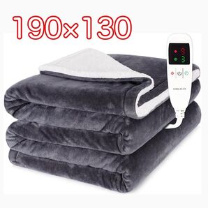 電気毛布 掛け敷き 大判 タイマー付き ダニ退治 防寒対策 セミダブル 洗える 電気膝掛け ブランケット 電気ブランケット