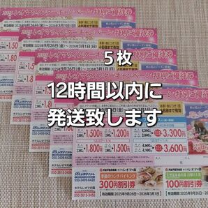 即日発送 レオマ ワールド 割引券 優待券 香川 レオマリゾート バイキング 温泉 レオマの森 5枚 匿名便送料無料