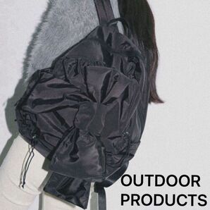 OUTDOOR PRODUCTS アウトドア Firsthand 別注 リボン ナイロン リュック 黒 ブラック バックパック