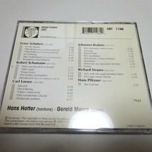即決 輸入盤/Testament「Hotter Lieder Recital」ホッター SBT1198_画像2