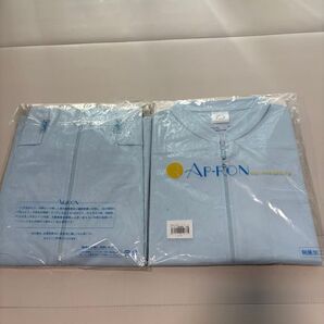 AP-FON 水色 白衣 ジッパー付き メンズ 2枚