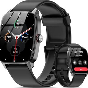 スマートウォッチ iPhone アンドロイド対応 大画面 通話機能1.85インチ