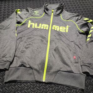 ヒュンメル hummel ジャージ ジャケット Mサイズ グレー トレーニングウェア