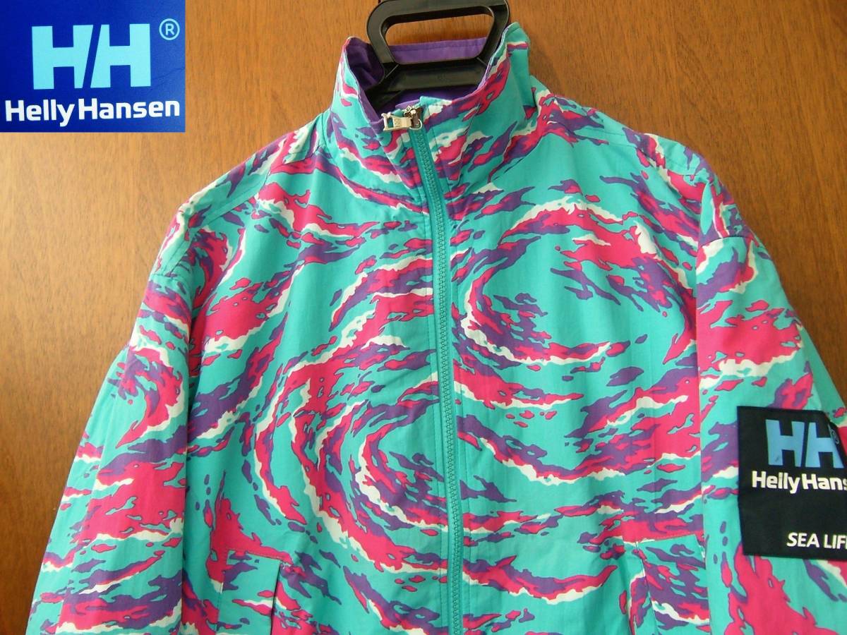 80's 90's ヘリーハンセン SEA LIFE マリン 総柄 ナイロン 80's 90's ヘリーハンセン SEA LIFE マリン 総柄 ナイロン