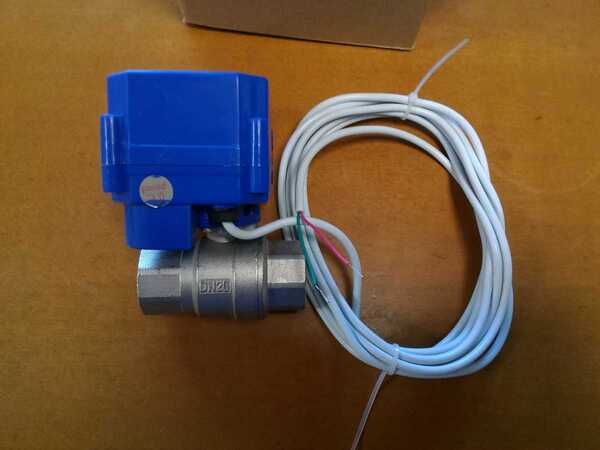 ☆ DC 電動バルブ G 3/4 トイレ 発電機 デッキウォッシュ用 在庫品 ☆
