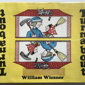 洋書絵本■ARTBOOK_OUTLET■73-152★ 送料無料!素敵なイラストを楽しむ TURNABOUT William Weisner しごとをとりかえただんなさん原書