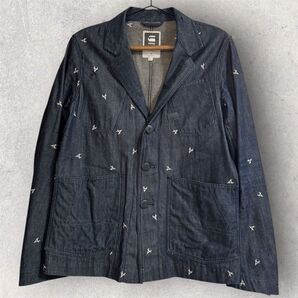 G-STAR RAW ジースターロウ 刺繍 3Bデニム ジャケット M