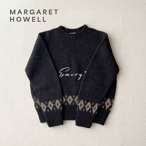 マーガレットハウエル 2023 新型 バルキーウール フェアアイル ニット 極美品 定価41,800円