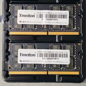 【送料無料 中古】Ymeiton 16GB DDR4 3200MHz SO-DIMM 1.2V メモリ 2枚セット
