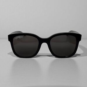 美品 バレンシアガ エブリデイ スクエア サングラス メガネ 眼鏡 ブラック BALENCIAGA