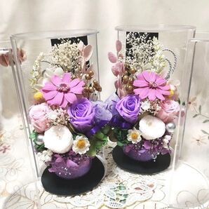 プリザーブドフラワーお供え一対仏花