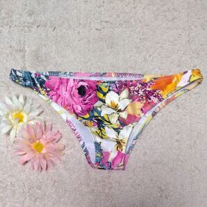 ダイナミック花柄 ローライズショーツ オリジナル 衣装コスチューム インナー 新品