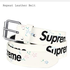 Supreme Repeat Leather Belt (25FW) "Floral" XLサイズ