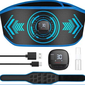 【新品】EMS腹筋ベルト 腹筋トレーニングUSB充電式 筋トレ 振動 男女兼用2025腹筋強化最適解・消費カロリーリアルタイム表示