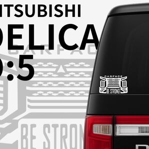 MITSUBISHIデリカD5 後期 おしゃれな車顔ステッカー 車用シール 防水 ドラレコ 給油口 簡単カスタム カーフェイス